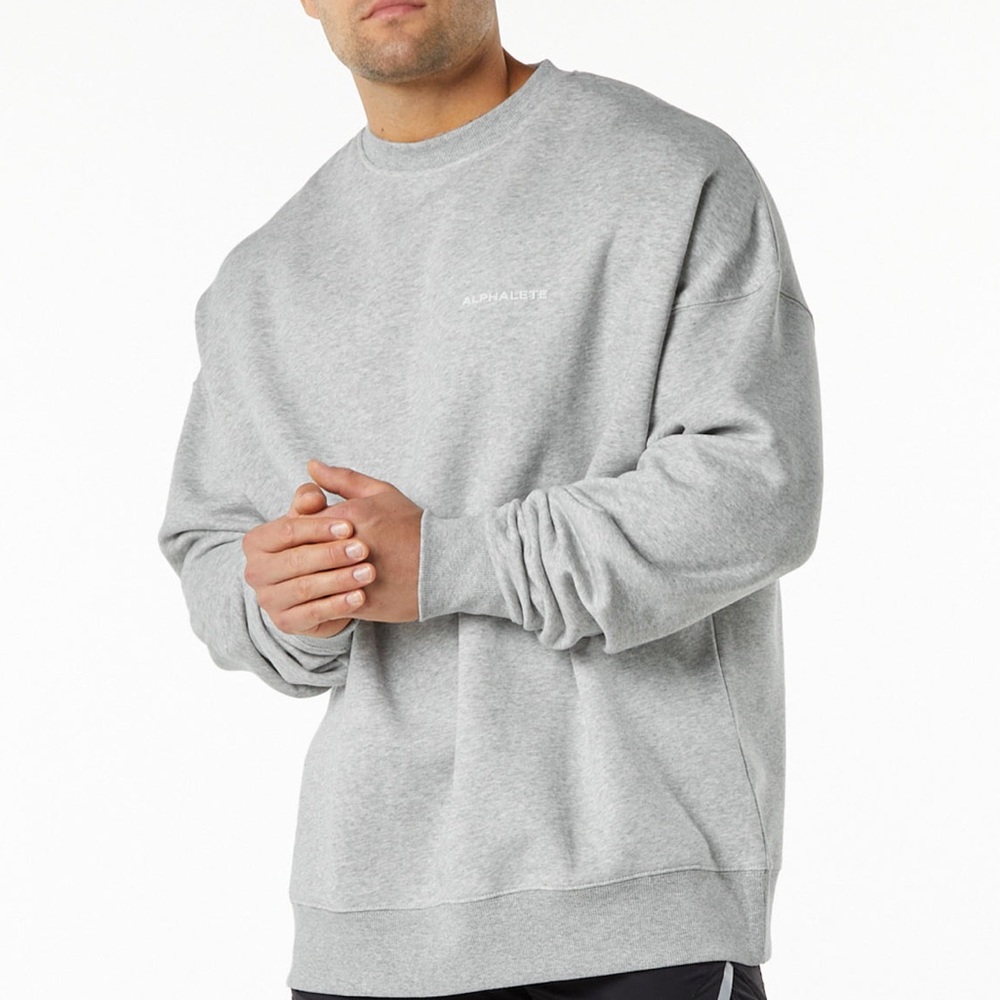 Alphalete Classic Crew in Grey